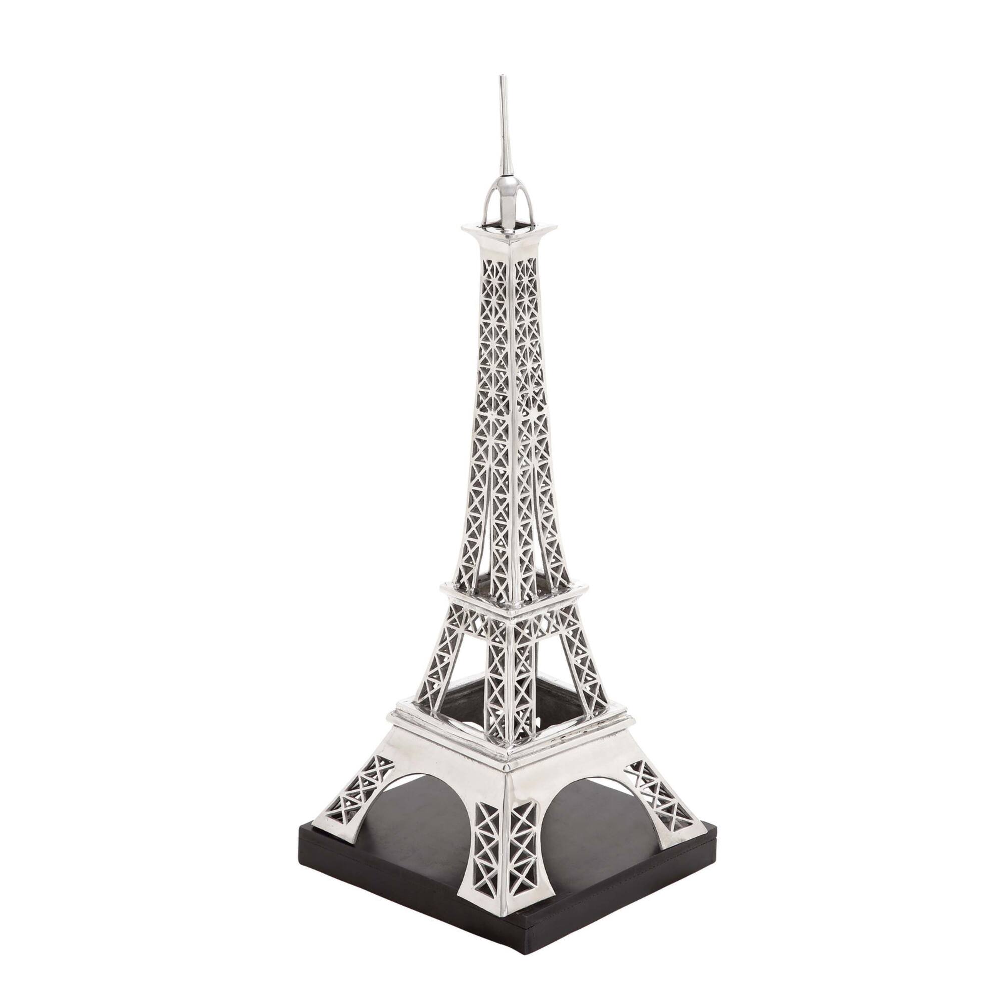 42" Silver Aluminum Eiffel Tower Sculpture